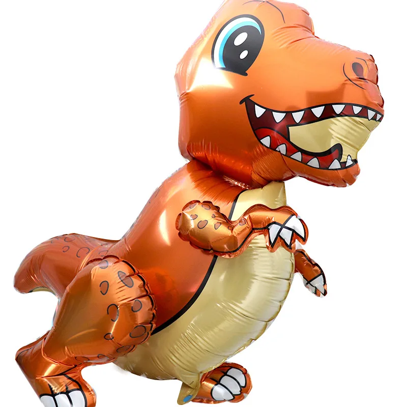 1 Large 4D Walking Dinosaur Foil Balloon Boy Animal  Children Dinosaur Birthday Forest Party Decoration