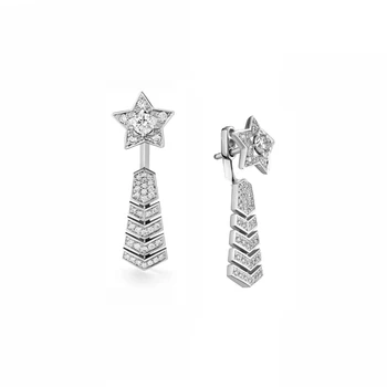 

2020 Earrings New Trend wish comet Pentagram zircon temperament fashion dual purpose female earrings earrings