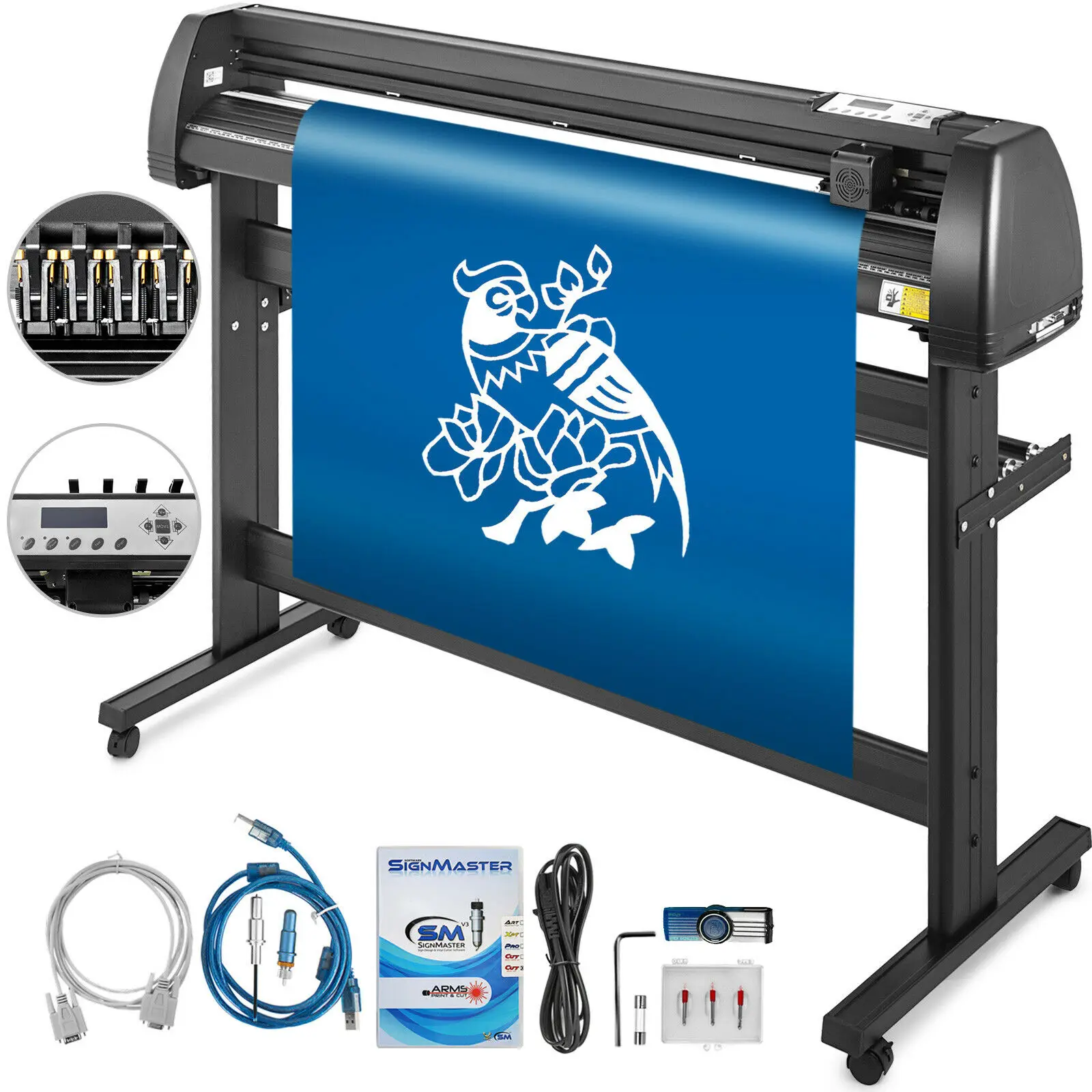 Vinyl Cutter Plotter Sign Cutting 54/" 1350mm Craft Cut Artcut Software Craft Cut