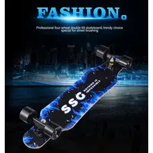 Teenagers Scooter Longboard Road Skateboard Four-wheeled Boys Girls Maple Flat-Plate Dance State Board for Adult Beginners