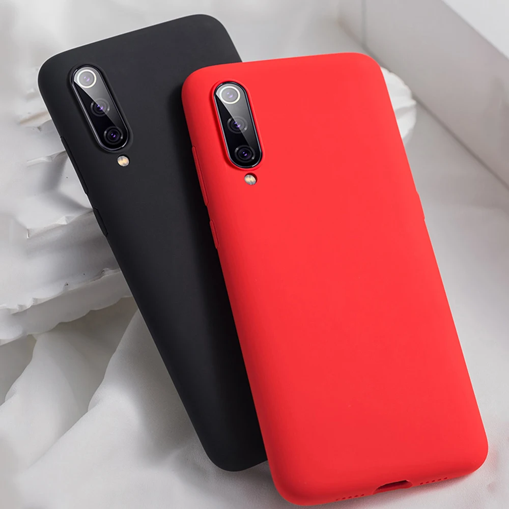 

For Xiaomi Mi A3 A 3 Case Flex Rubber Cover Liquid Silicone Phone Case For Mi CC9 CC 9e Cover 360 Full Protection Bumper Shell