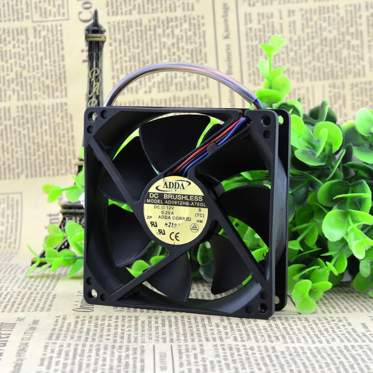 

Adda 9 9025 12V 0.25A AD0912HB-A76GL Power Supply Of PC Case Cooling Fan