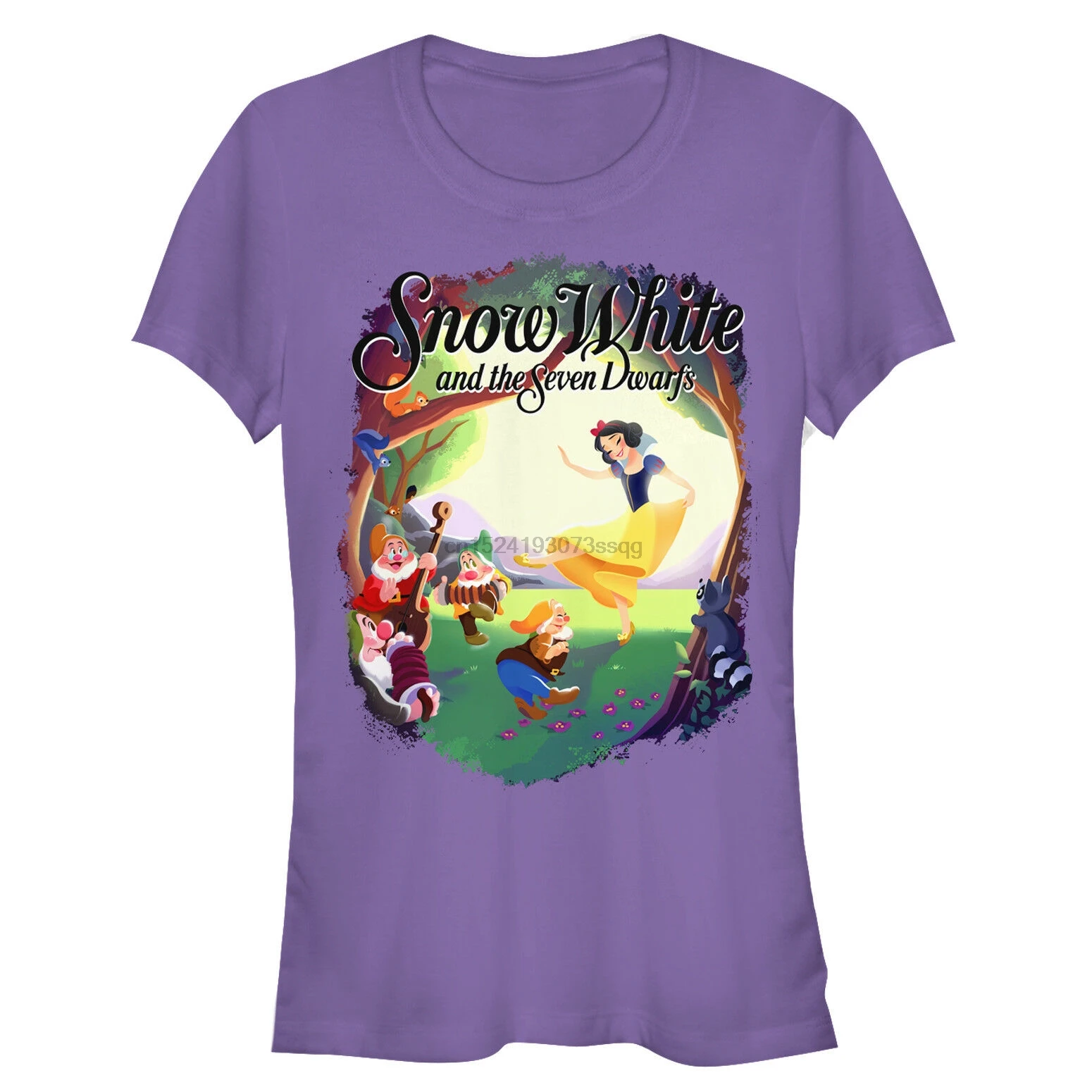 Футболка с изображением Белоснежки и семи гномов |