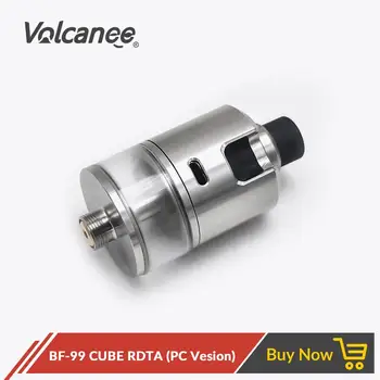 

Volcanee Coppervape 316SS BF-99 CUBE Style MTL RDTA 22mm Diameter 2.5ml Bottom Air Flow Rebuildable Vape Tank for Mech Mod