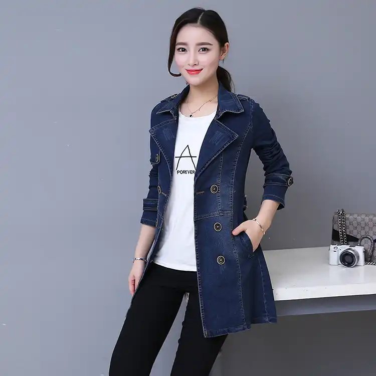 long denim coat ladies