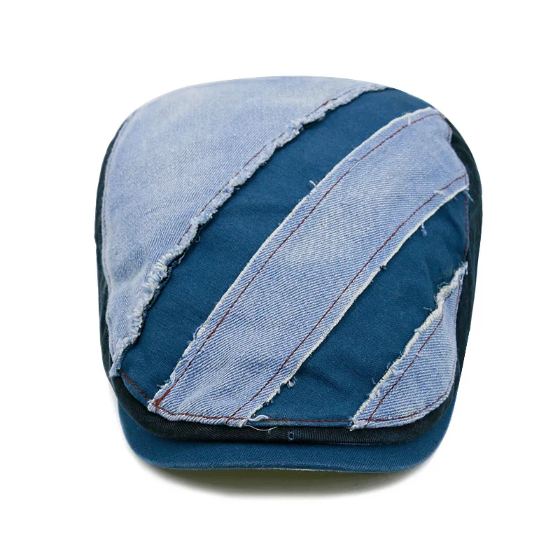 Мужская джинсовая шапка Boina Mujer, берет, Корейская плоская кепка s для мужчин, кепка для отдыха на открытом воздухе, Кепка с утиным язычком, Женская Зимняя кепка Muts