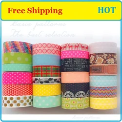 Ruban Washi en papier pour emballage de cadeau, bande Washi décorative de haute qualité pour bricolage 