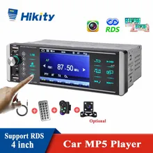 4 дюйма 1Din MP5 плеер сенсорный экран Bluetooth автомобильное радио двунаправленный соединение RDS AM FM 4-USB Поддержка ISO Android Mirrorlink