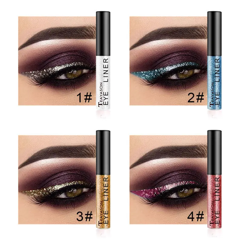 15 Color Glitter Eyeliner Eyeshadow for Easy To Wear Waterproof Liquid Color Eyeliner Makeup Glitter Eye Liner Makeup Tool TSLM1 15 Color Glitter Eyeliner Eyeshadow for Easy To Wear Waterproof Liquid Color Eyeliner Makeup Glitter Eye Liner Makeup Tool TSLM1