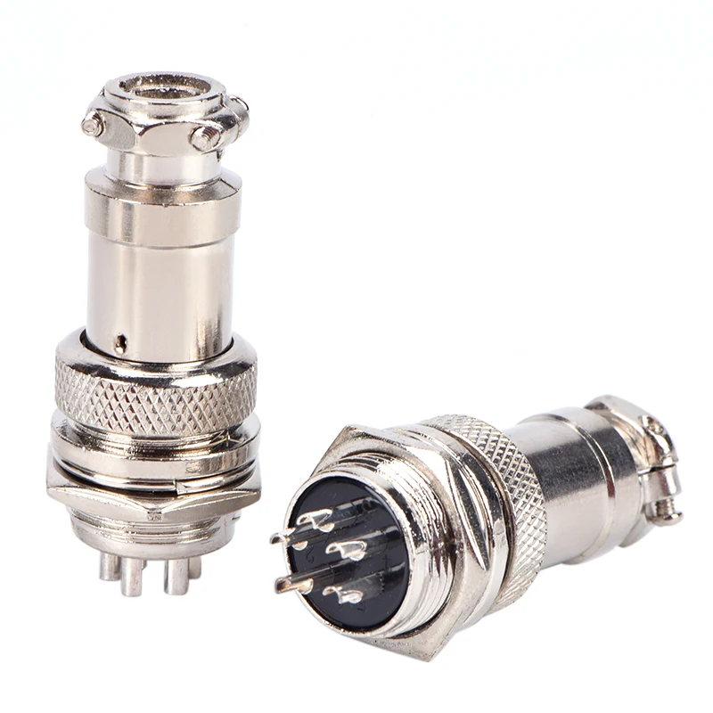 

Fashion M16 16mm 5 Pin Screw Type Electrical Aviation Plug Aeronautical Socket Connector