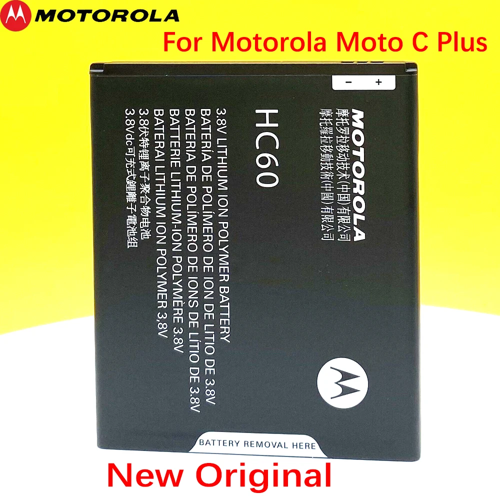 Новый оригинальный аккумулятор HC60 для Motorola Moto C Plus Dual SIM XT1723 XT1724 XT1725 высокое