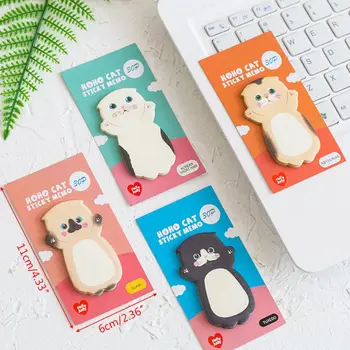 

New Cat Series Sticky Note Student Message Stickers N Times Memo Pad Scrapbooking