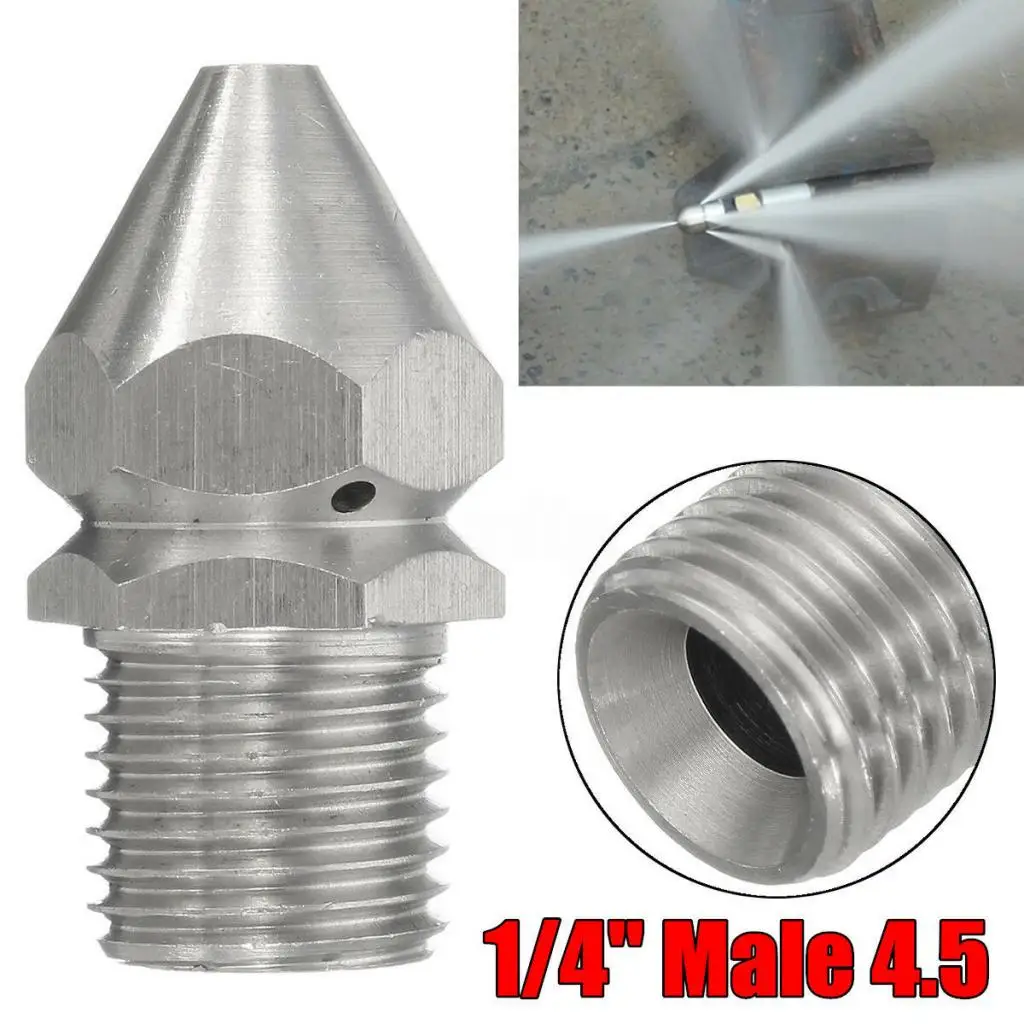 Brass Sprinkler Rotating Female Sewer Cleaning Jet Water Spout, For Pressure Washer 1/4 ''