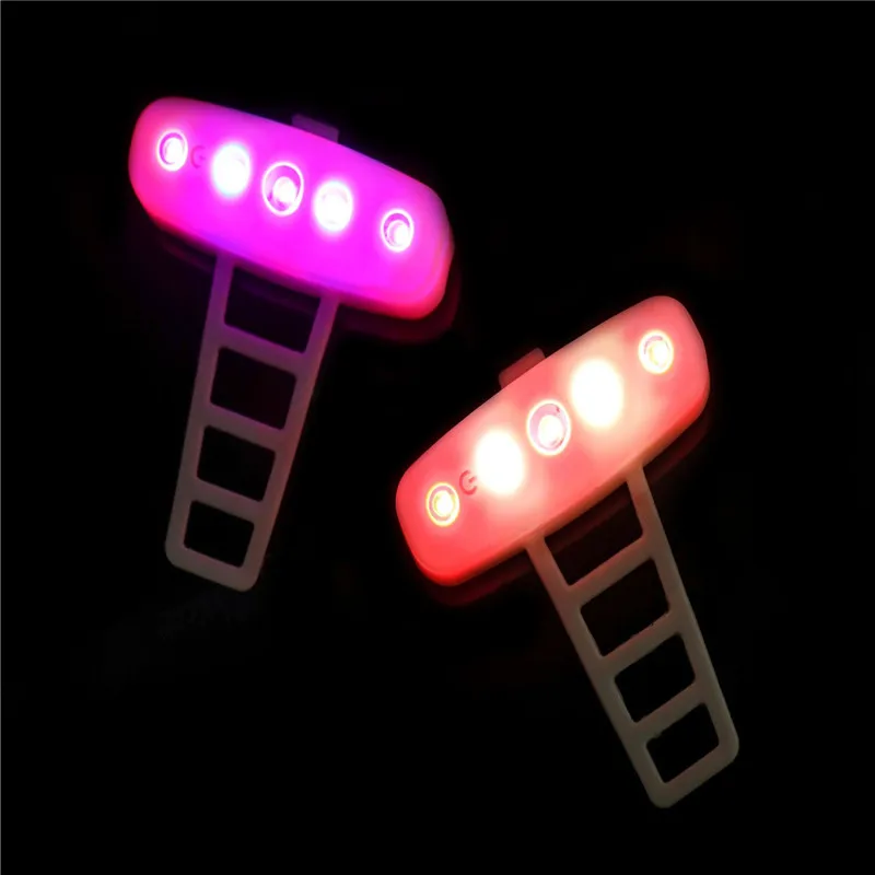 Clearance 2020 Bicycle Light Rechargeable Water Proof LED USB Tail Light Taillight Safety Warning Silicone Bicycle Rear Light 4
