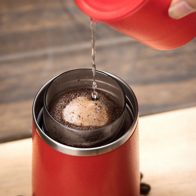 Portable Hand Coffee Grinder Hand Coffee Machine Household Coffee Pot with Stainless Steel Grinding Core Household