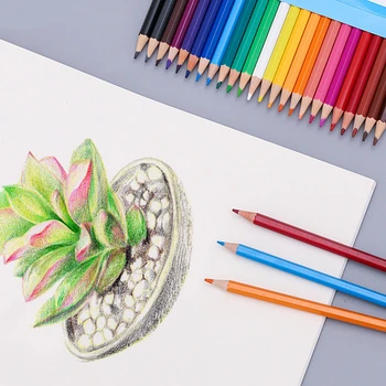 

6 12 18 24 Colour 2 Lengths Color pencil suit Children Painting Pen Hexagonal Wooden Pen Holder Drawing mark lines using