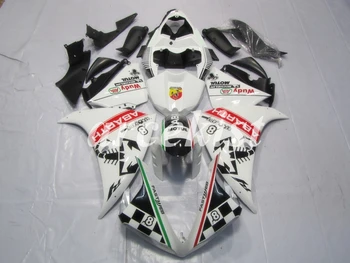 

New ABS Injection Motorcycle Full Fairing kit fit for YAMAHA YZF R1 2013 2014 13 14 Body set white red