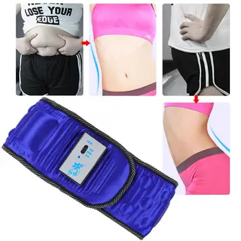 

Relaxation Devices Magnet Vibration Massage Fat Burning Waistband Infrared Heating Therapy Body Slimming Belt (Blue) Therapy