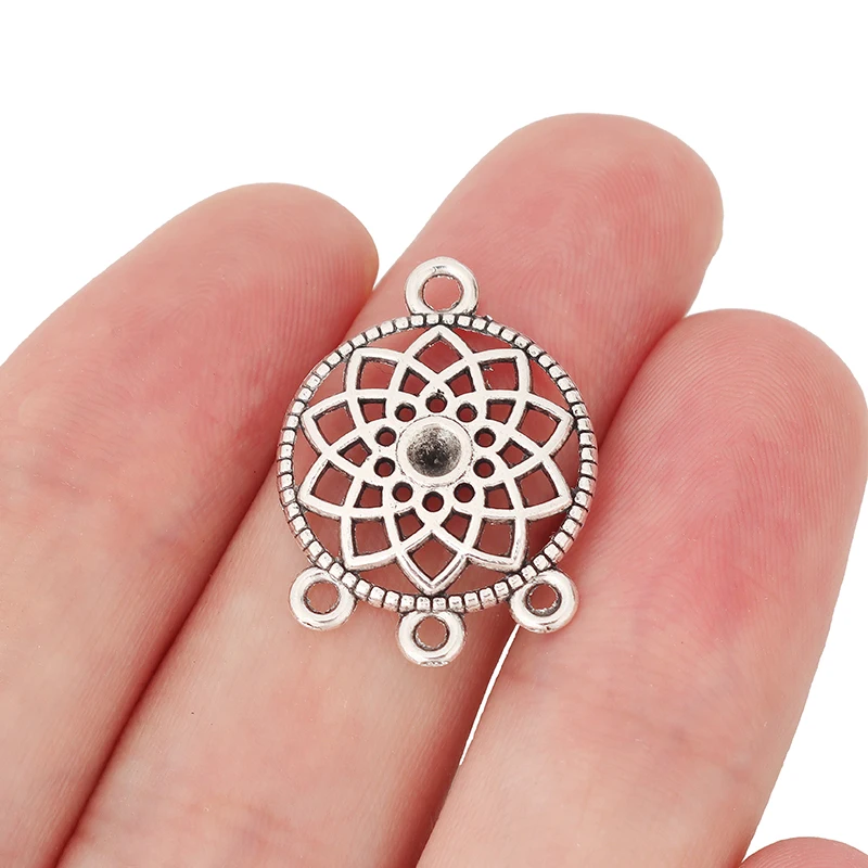 Подвеска Ловец снов из тибетского серебра в богемном стиле 30 шт. подвески для
