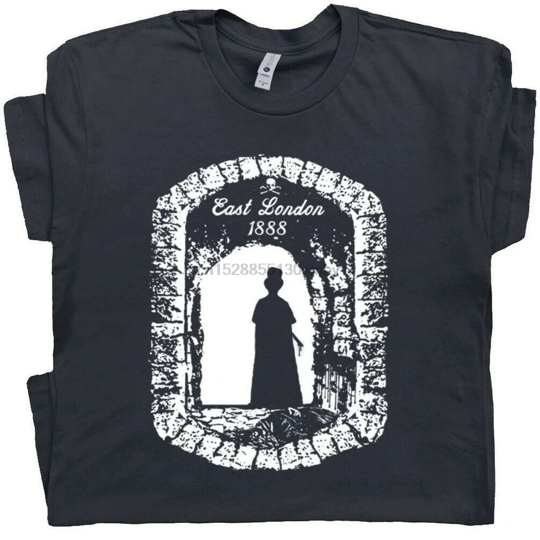 Jack The Ripper Tops Tee T Shirt London England Horror Movie Serial Killer Art Goth T-Shirt Casual Print Fashion |