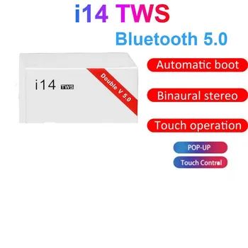 

New Original i14 TWS Wireless Bluetooth Headset Bluetooth 5.0 Headset Smartphone Invisible Earbuds PKi11 i12 i13 i7s i14 i10 i18