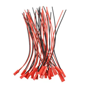 

10 Pairs 22AWG 150mm Cable w 2Pin JST M F Plug for RC Battery Motor Connection
