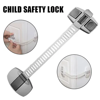 オンライン 子供の安全ロックキッド証明ドア食器棚冷蔵庫ラッチ抗ピンチ冷蔵庫引き出し便座児童保護