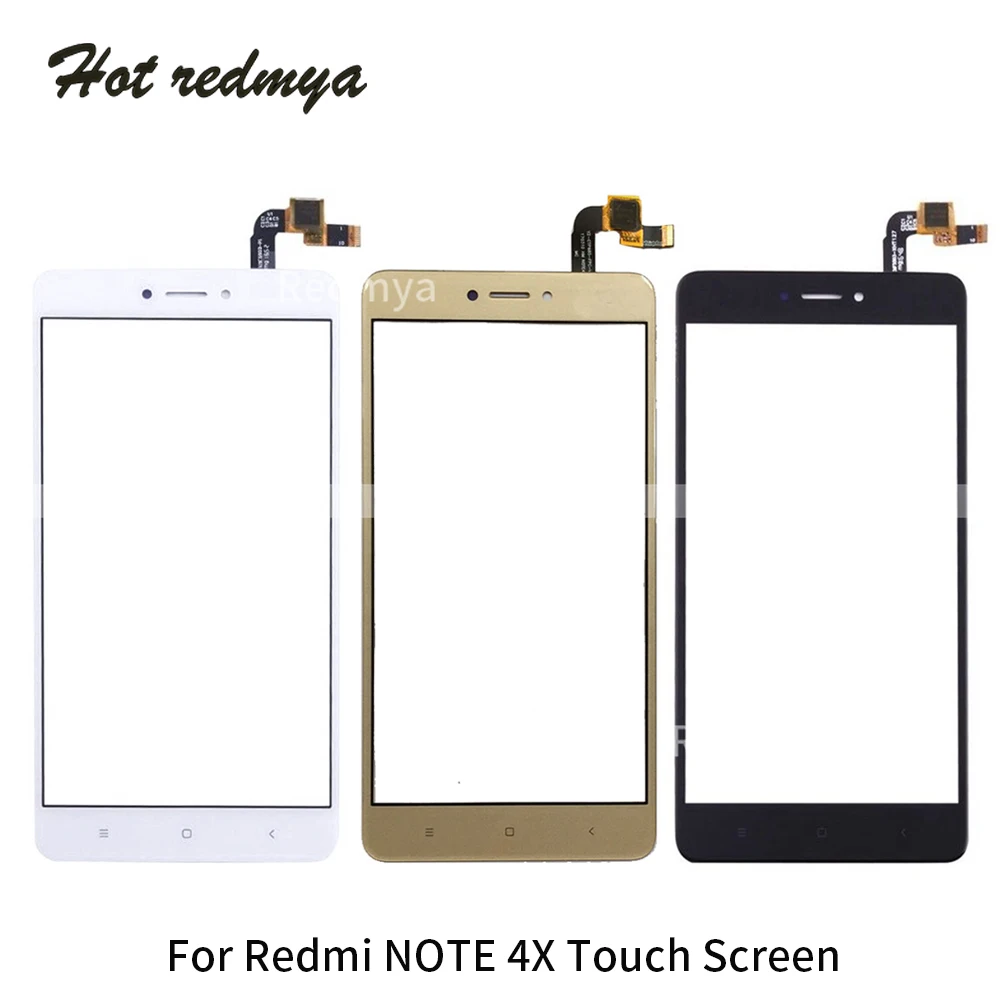 Сенсорный экран для Xiaomi Redmi Note 2 3 5A 4X Внешний стеклянный объектив дигитайзер передняя панель Замена датчика+ Инструменты