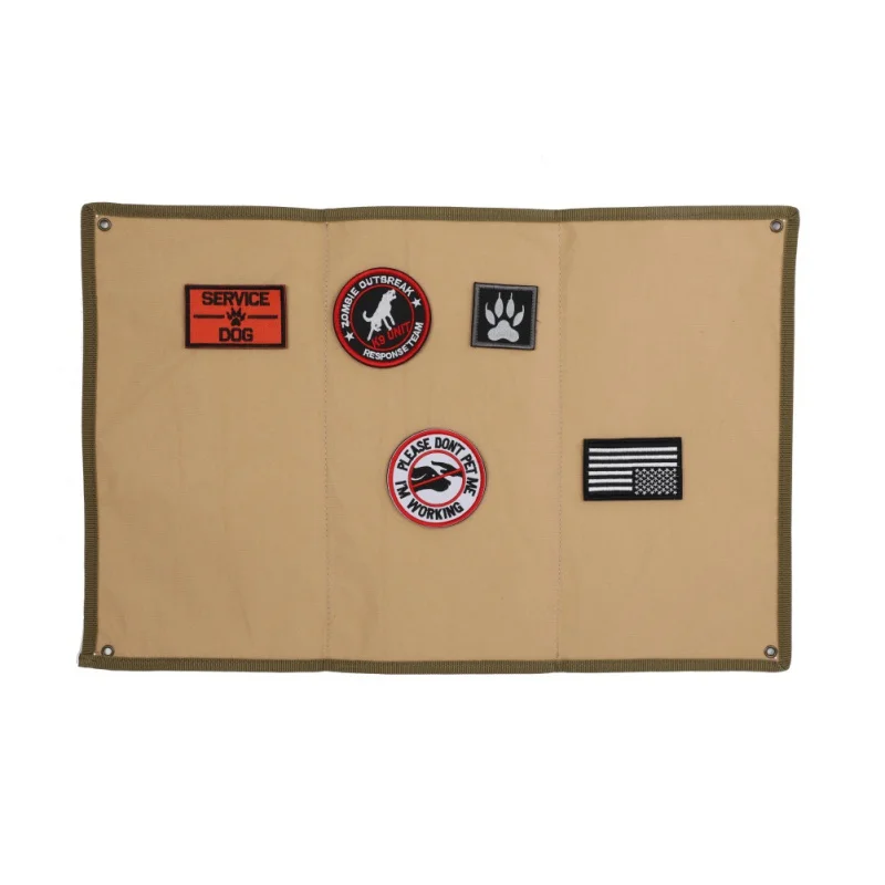 

2019 Military Patch Board Rectangular Nylon Folding Reusable Hanging Badge DIY Morale Display Holder Pad Chapter Paste Pad