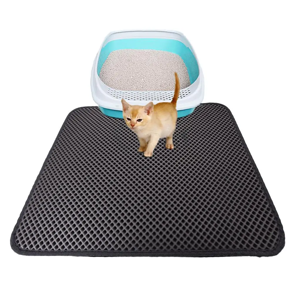 

Waterproof Cat Litter Mat EVA Double Layer Cat Litter Trapping Pet Litter Cat Mat Clean Pad Products For Cats Accessories