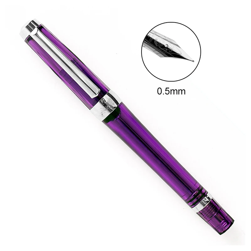 2019 Wing Sung 3013 Paili 013 Vaccum Fountain Pen Resin EF/F Nib Ink Pen Hot 
