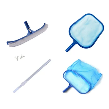 

Above Ground Pool Cleaning Tools Skimmer Brush Telescopic Rod Set Accessories
