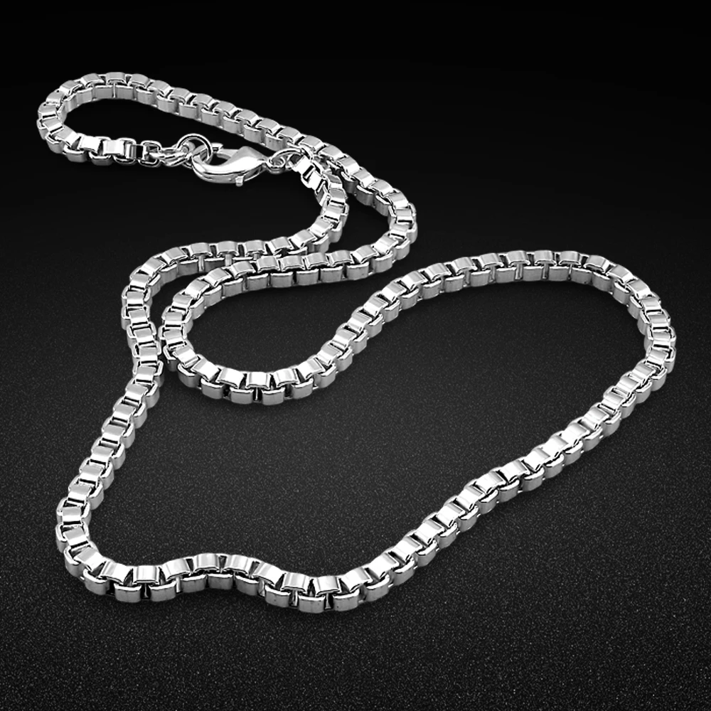 Ожерелье 925 Silver Necklace Men Solid 