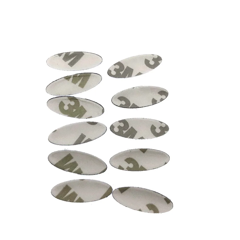 

5 pcs 21mm 7.6mm Blue Color Car Key Shell Emblem Symbol Sticker For Ford