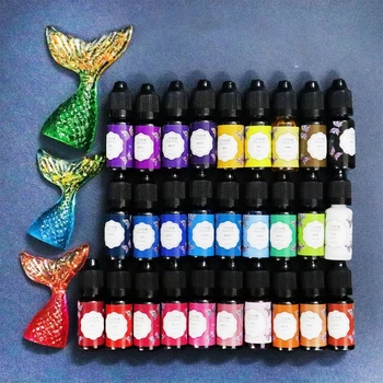 

28 Colors Crystal Epoxy Pigment UV Resin Dye DIY Jewelry Colorant Art Crafts Coloring Drying Color Mixing Liquid Decoration