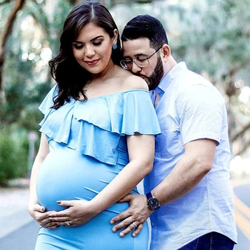 

Long Tail Maternity Dresses For Photo Shoot Maternity Photography Props Maxi Dresses For Pregnant Women Clothes Pregnancy Dress