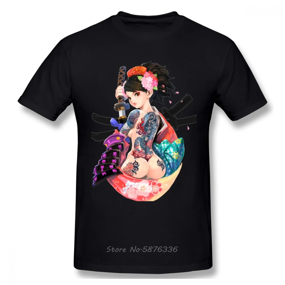 Качественная футболка унисекс Yakuza Tatoo Ukiyoe Винтажная летняя хлопковая