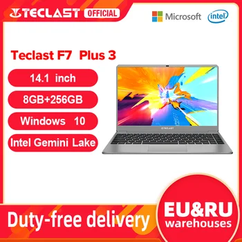 Teclast F7 Plus 3 Laptop 14.1" 1920 x 1080 8GB RAM 256GB SSD Intel Gemini Lake N4120 Windows 10 Dual-band Wi-Fi Notebook USB 3.0 1