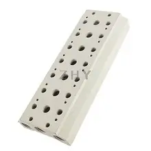 Прямоугольник 7 станций коллектор соленоидный воздушный клапан ОСНОВАНИЕ w резиновая прокладка