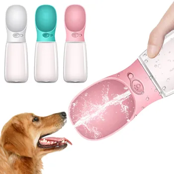 

Lightweight Dog Water Bottle Dispenser Drinking Pet Supplies 350/550ml Cat Outdoor Travel Pet Water Bottle feeding Portable