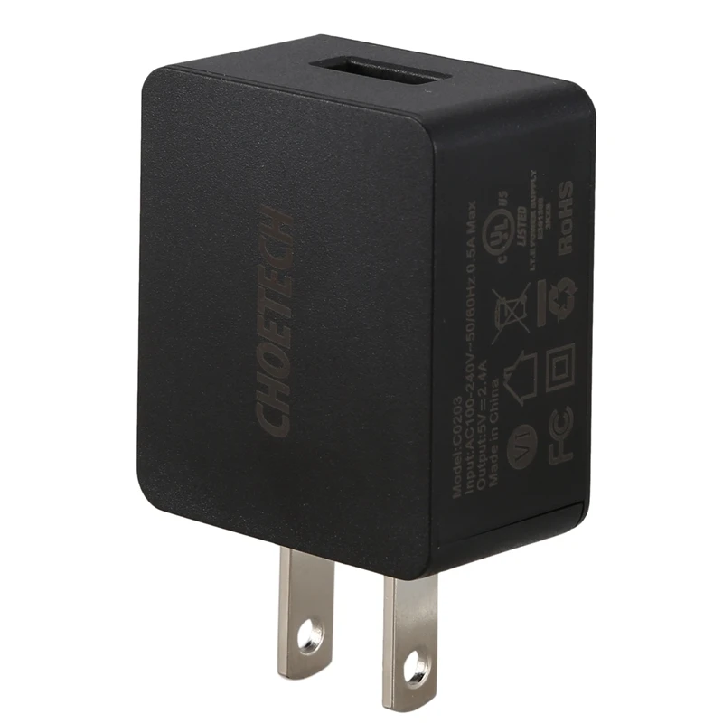 Choetech 5V 2.4A 12W Универсальное Usb зарядное устройство для Iphone 8 8 Plus X Быстрая Зарядка адаптер для samsung S8 S8 Plus дорожное настенное зарядное устройство