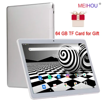 

GPS Two SIM Card Phone Call Tablet PC Quad Core 2+32GB ROM Bluetooth Wifi Google Play Mico USB 10 Inch Tablet + Free Gifts