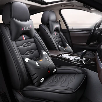 

Full Coverage Eco-leather auto seats covers PU Leather Car Seat Covers for toyota 4runner auris avensis t25 t27 camry 40 50 55