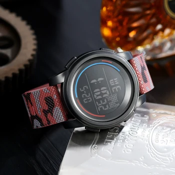 

Outdoor Multifunction Waterproof Sport Watch Clock Big Dial Fashion Simple Watches Calendar PU Strap Led Digital Watch Reloj Hom