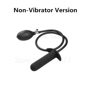 Super Big Inflatable Anal Vibrator Max 10cm Dildo Pump Anal Dilator Expandable 10 Speeds Vibrating Butt Plug Anal Balls Sex Toys 4