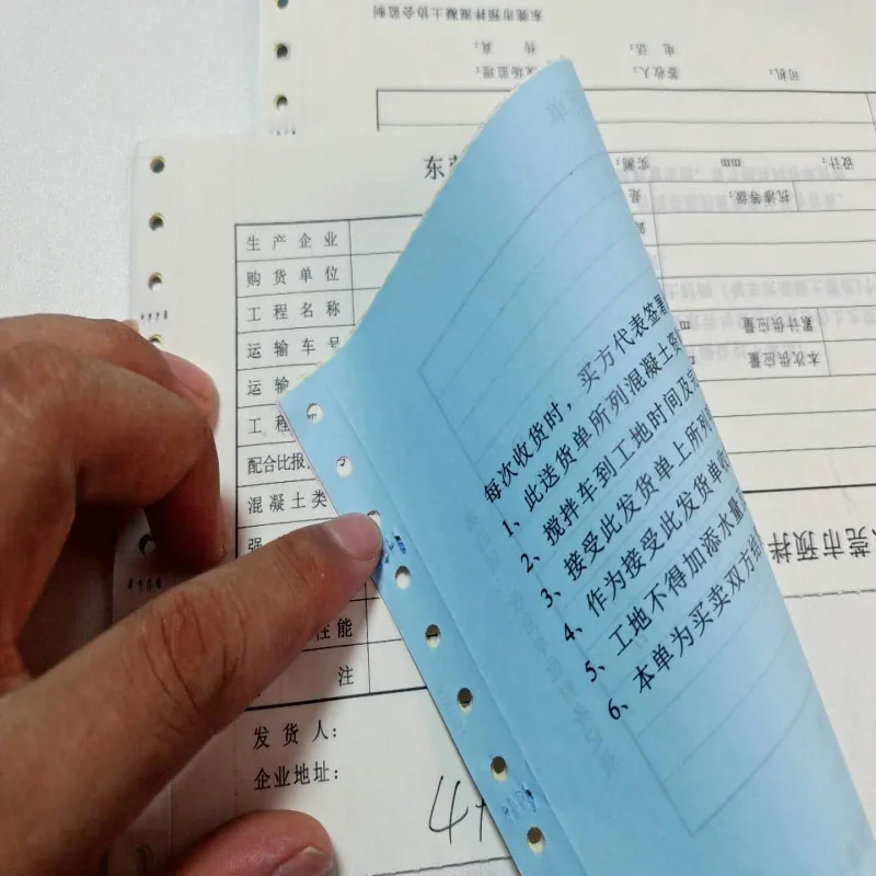 Bulk buying A4/A5/A6 invoice book printing, 50-65g carbonless/NCR paper receipt/bill book in duplicate/triplicate