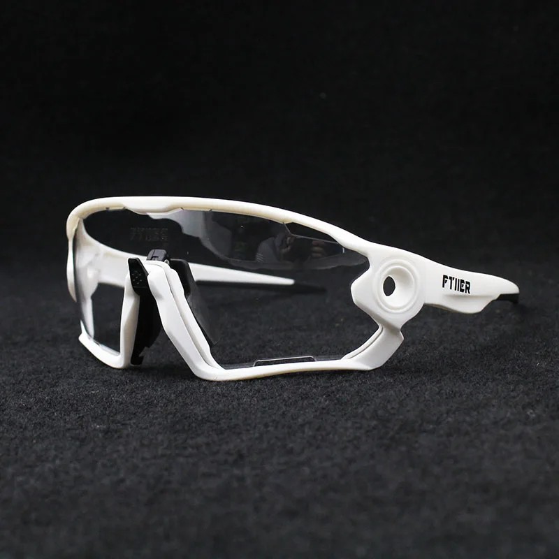 Абсолютно прозрачный фотохромный велосипед солнцезащитные очки спортивные солнцезащитные очки мужские и женские MTB дорожные велосипедные очки - Цвет: 1