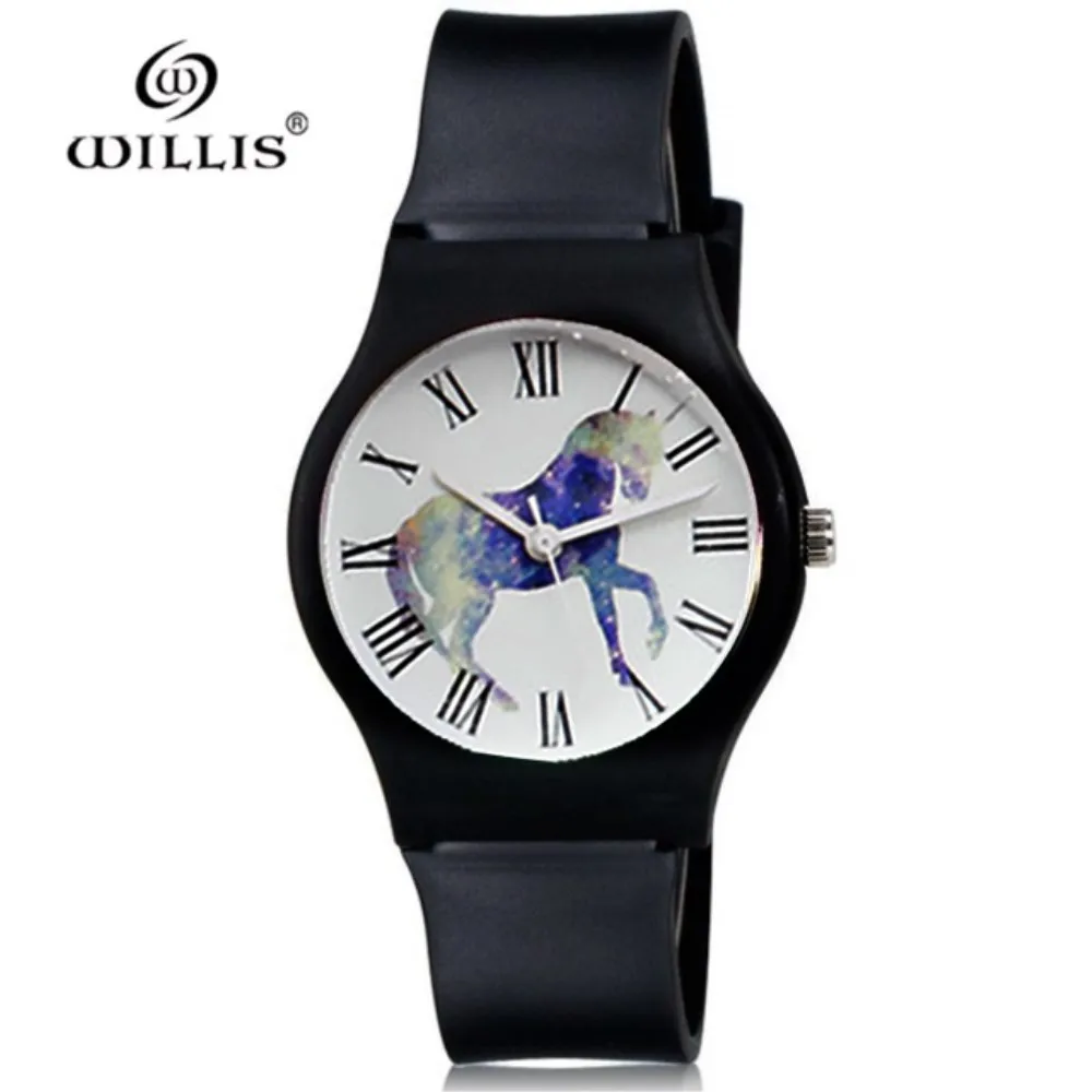 

WILLIS Silicone Candy Student Watch Ladies Clock Fashion Cartoon Wristwatch Women Quartz Waterproof Watches Relogio Feminino