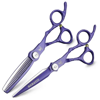 

6 Inch Blue Hairdressing Scissors Hair Cutting Scissors Barber Salon Tools Styling Shear Japanese Stainless Steel Hair Scissors
