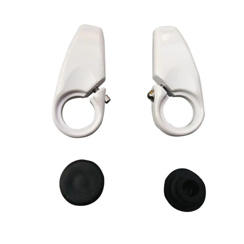 Cycling Aluminum Alloy Bike Lock-on Horn Bicycle Deputy Vice Handlebar 1 Pair